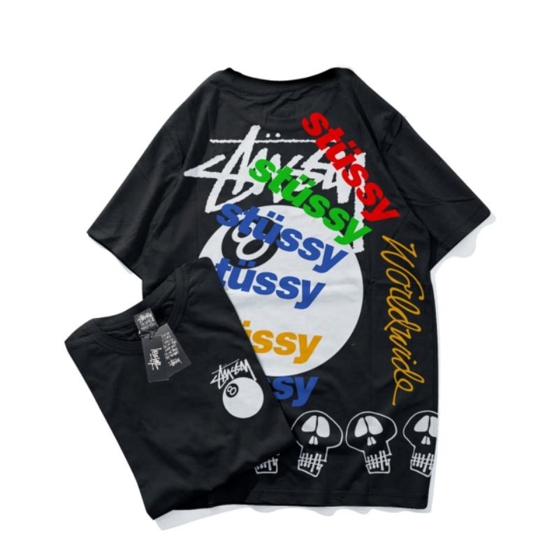 KAOS T-SHIRT STUSSY REGULER ORIGINAL / KAOS DISTRO