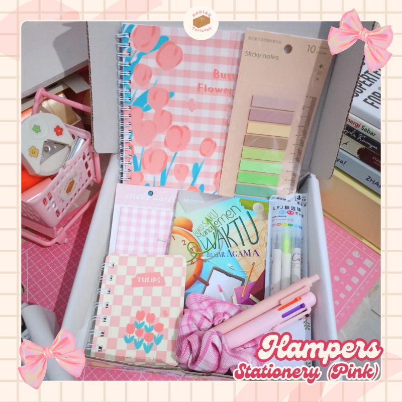 

Hampers Stationery by Hadiah Terindah | Kado Muslimah | Hampers Kado Wisuda | Kado Bestie Terjangkau | Kado Bermanfaat | Hampers Islami
