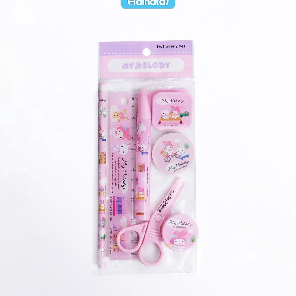

KODE X3Y9 My Melody stationery set 7 pcs 23132731 paket alat tulis alat tulis karakter Adinata