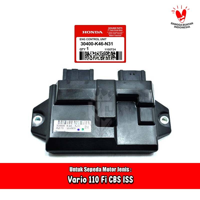 Ecu Ecm Cdi 30400-K46-N31 Honda Vario 110 Fi eSP CBS ISS Idling Stop