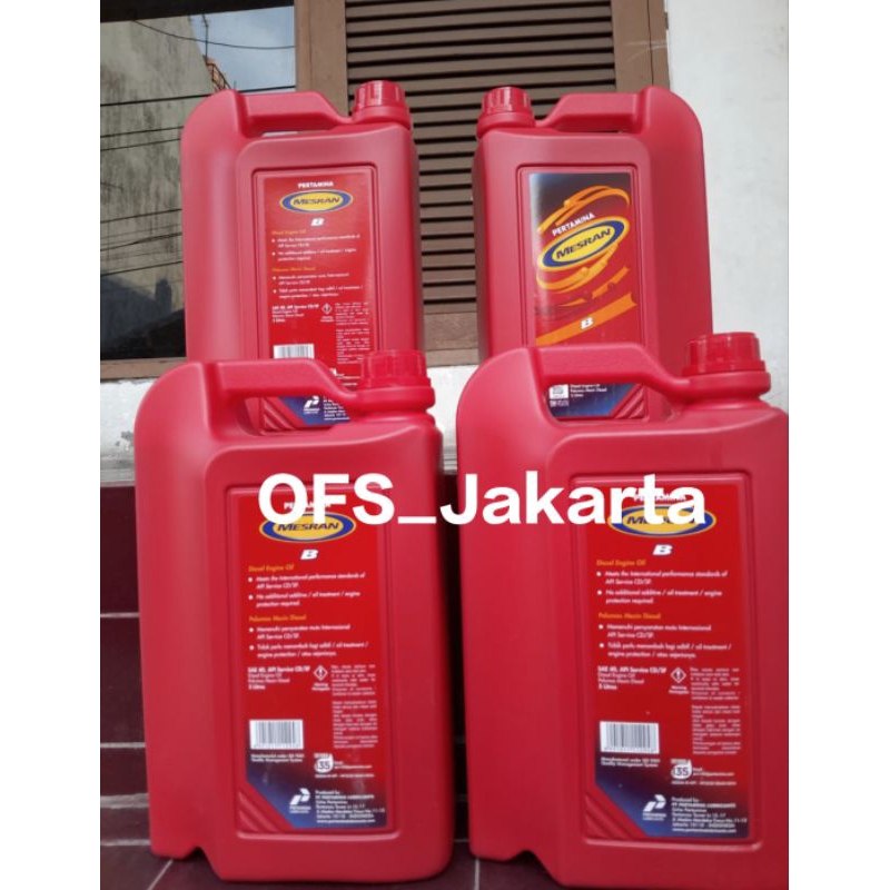 Oli diesel mesran B40 SAE40 Kapasitas 5 liter