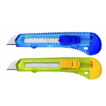 

Cutter Besar Murah GOLDEN GC-888 Warna Warni Bening Transparan Tajam Bisa Refill & Lock ( PCS )