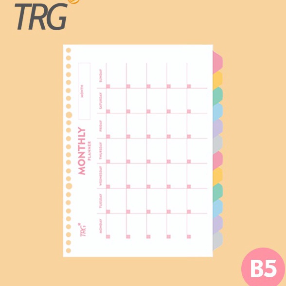 

Cashback TRG Pembatas Binder Loose Leaf B5 TRG 26 Holes 12 Tab Monthly Planner To Do List Divider Paper