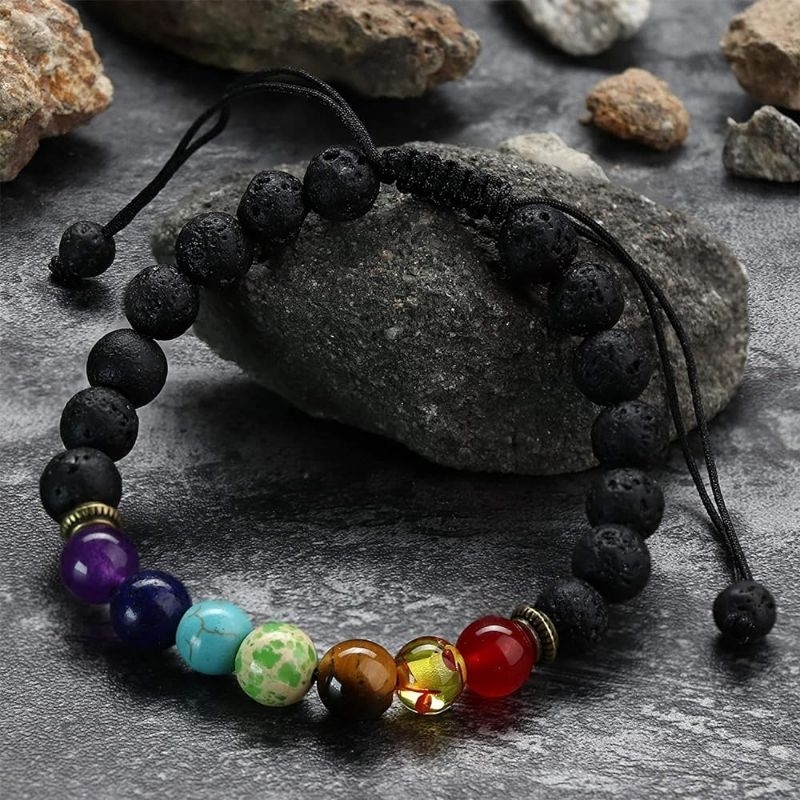 Gelang Batu Tujuh Cakra ( 7 Cakra )