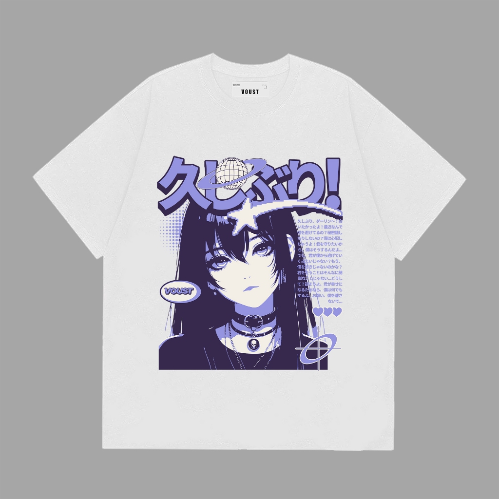 Voust T-shirt Y2k White Tees Unisex