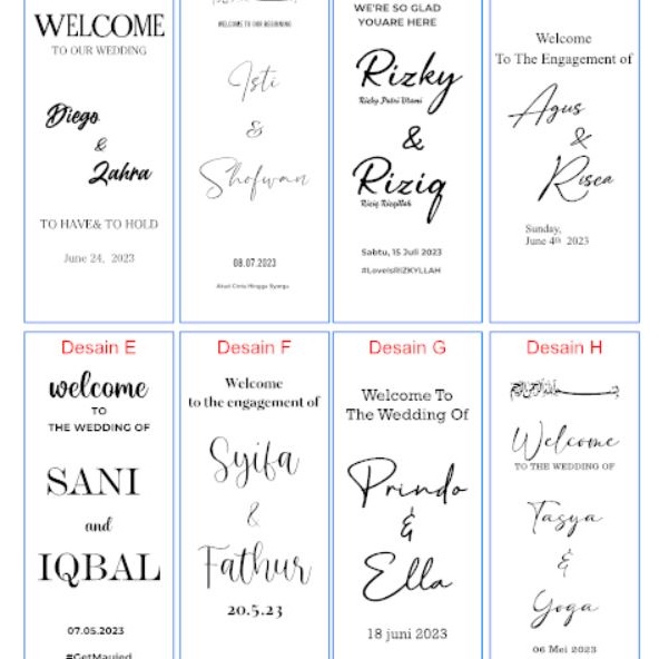 

Premium Sticker Mirror wedding sn Stiker cermin nikah stnad mirror wedding