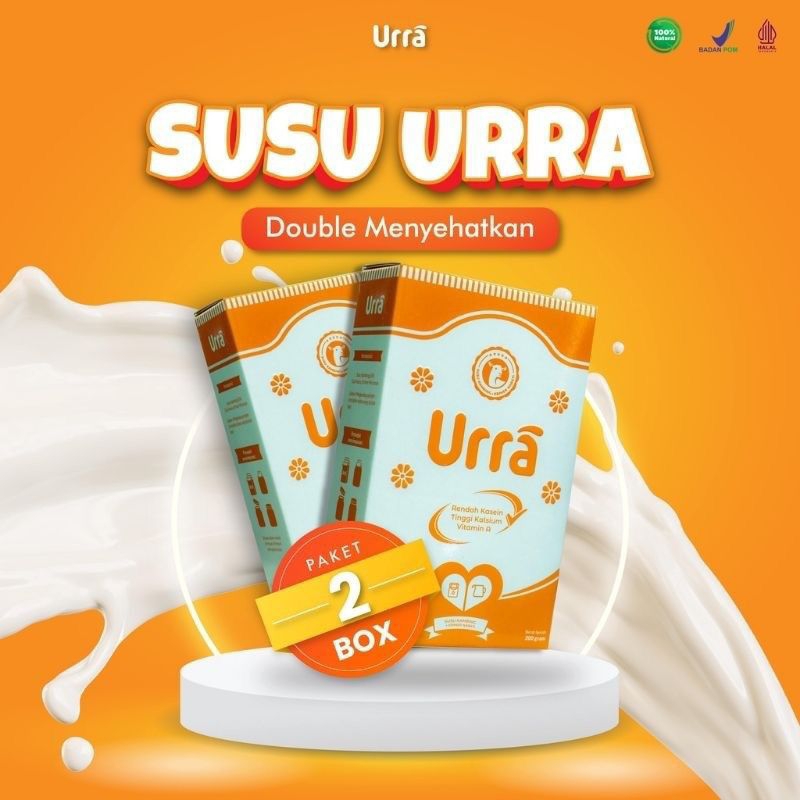 

Paket Hemat 2 Box Susu Kambing Saneen URRA 200gr - Susu Penambah Berat Badan dan Tinggi Badan