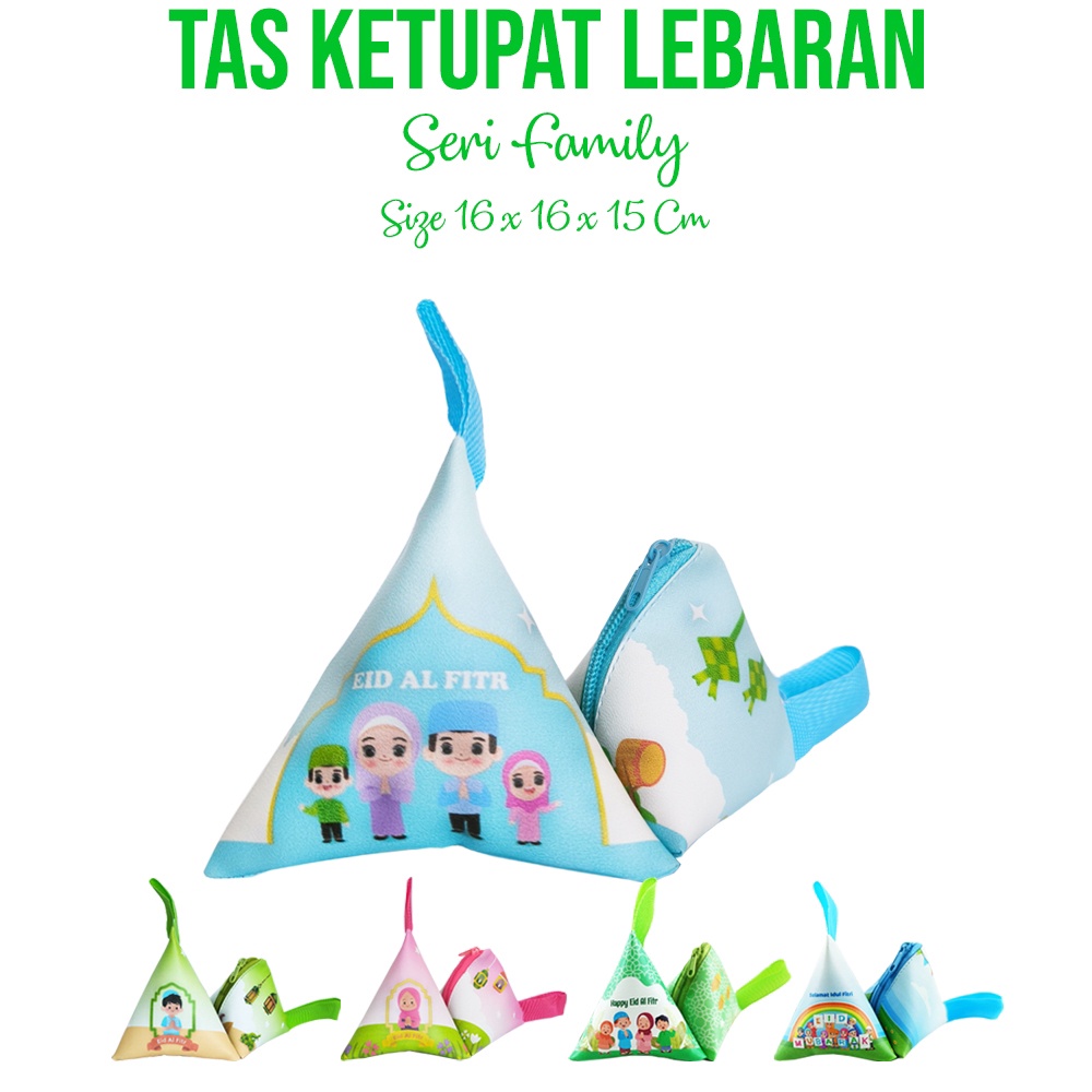 

HEMAT Souvenir Lebaran Tas Ketupat Amplop Angpao Fitrah THR Idul Fitri Segitiga Kupat