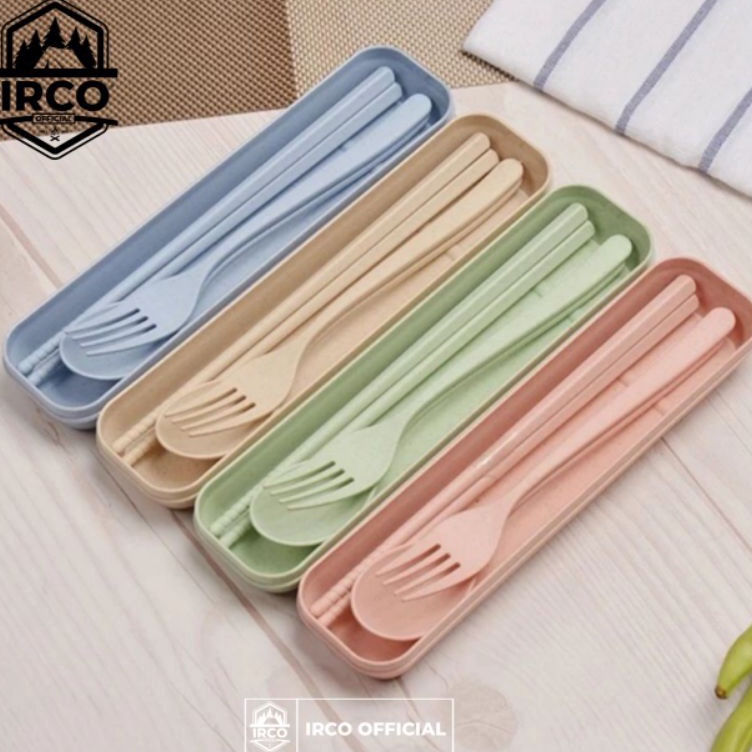 Kirim Populer  Alat makan camping irco outdoor murah  sendok garpu sumpit melamin set korea  sendok 