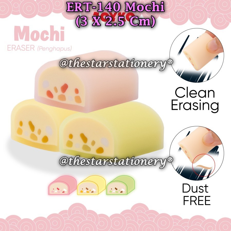 

(1 Biji) Penghapus Joyko ERT-140 Mochi / Eraser Joyko ERT-140 Mochi / Penghapus Permen Joyko ERT-140