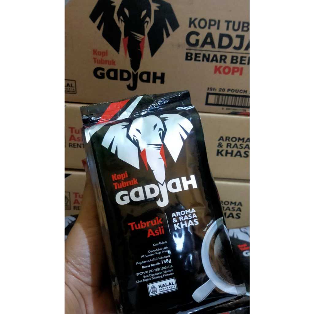 

KOPI TUBRUK GAJAH KARTONAN/DUS ISI (20 X 138gr)