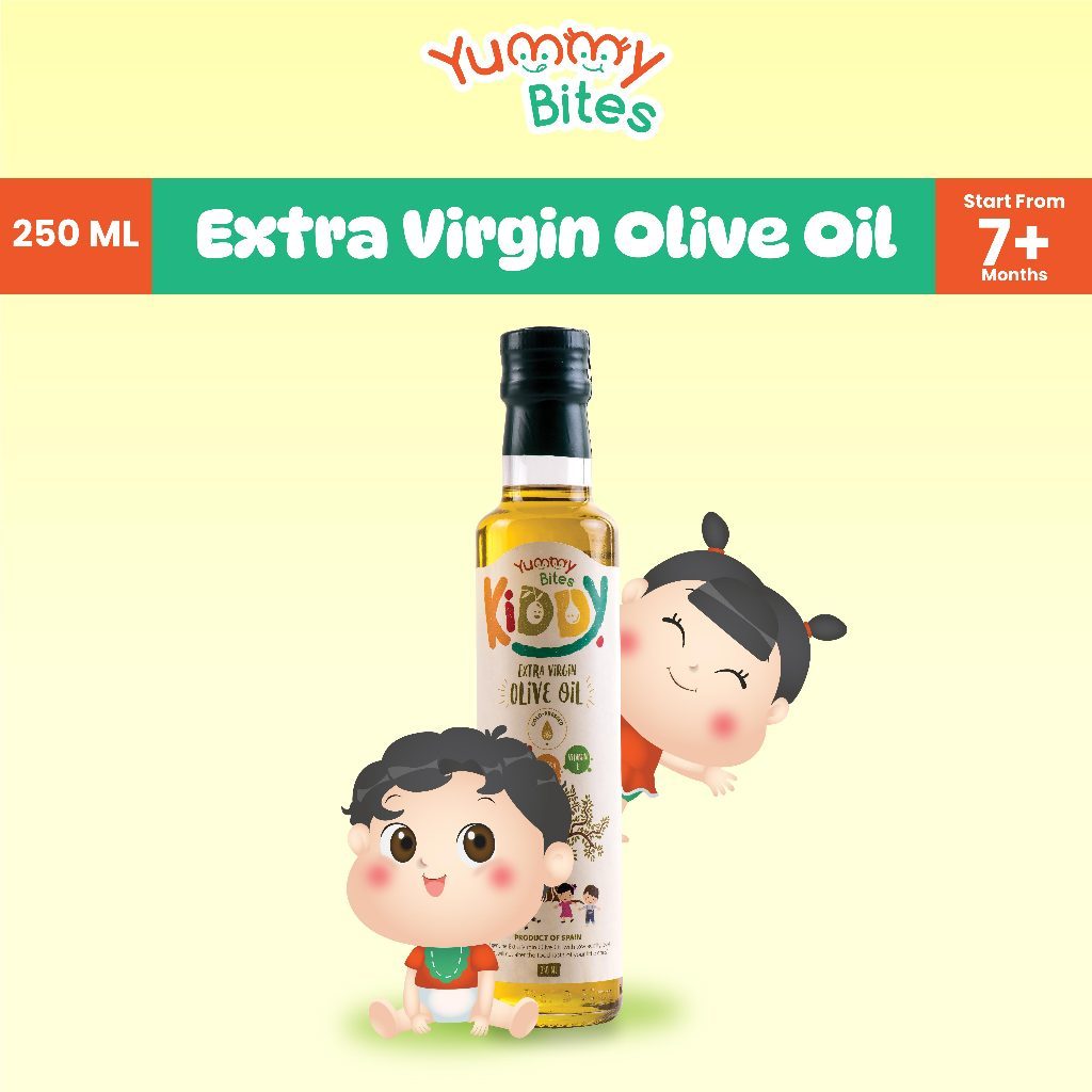 

PROMO Yummy Bites Olive Oil Kiddy Extra Virgin EVOO 250ml minyak mpasi bayi Makassar