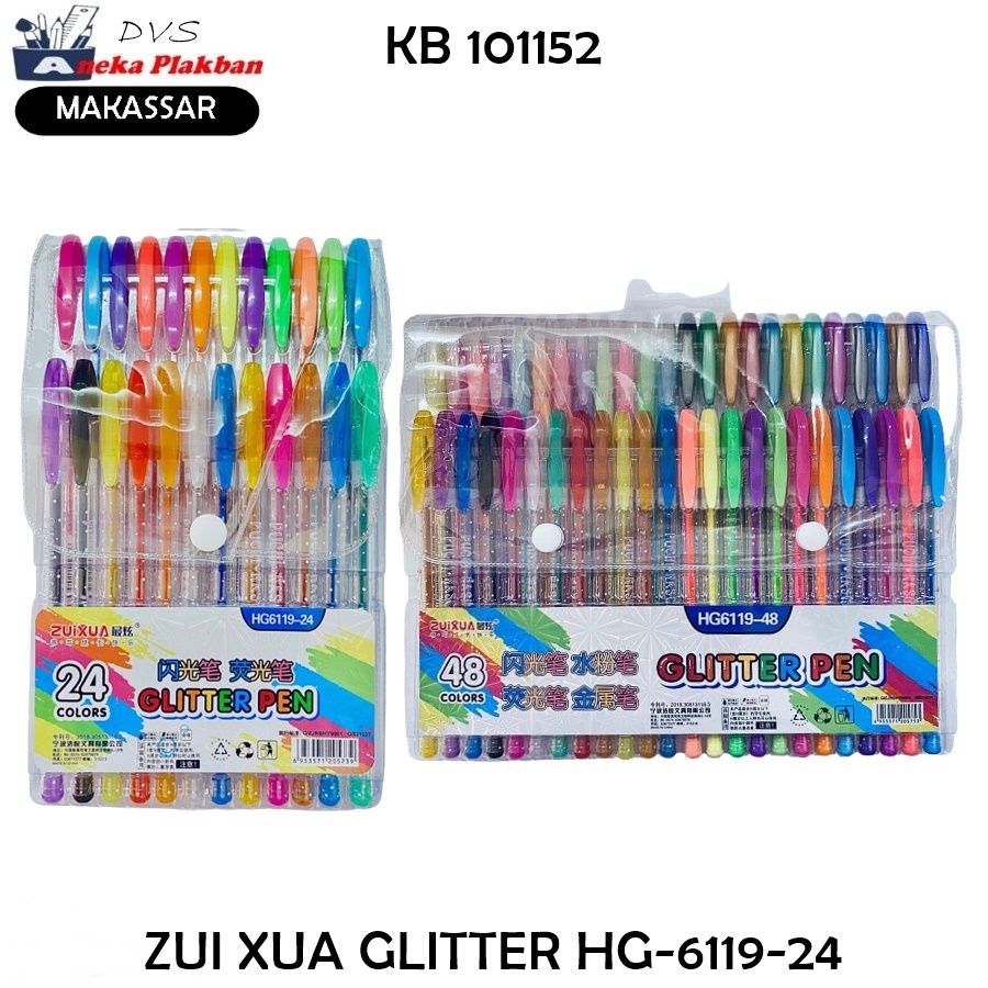 

[SET/12PCS] ZUI XUA 12 WARNA PEN NEON - GLITTER