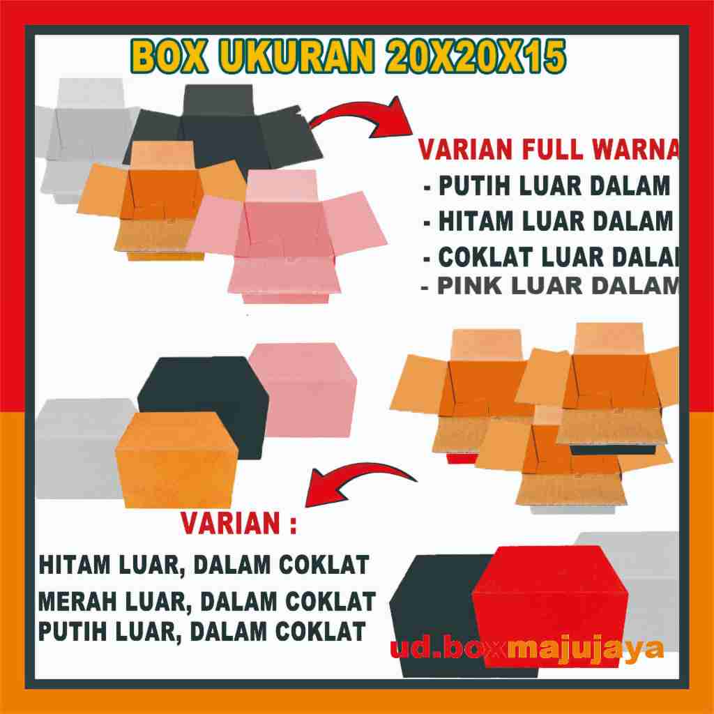 

(PAKET 10 PCS) Kardus 20x20x15 cm / Box Dus Coklat / Kardung Packing Polos