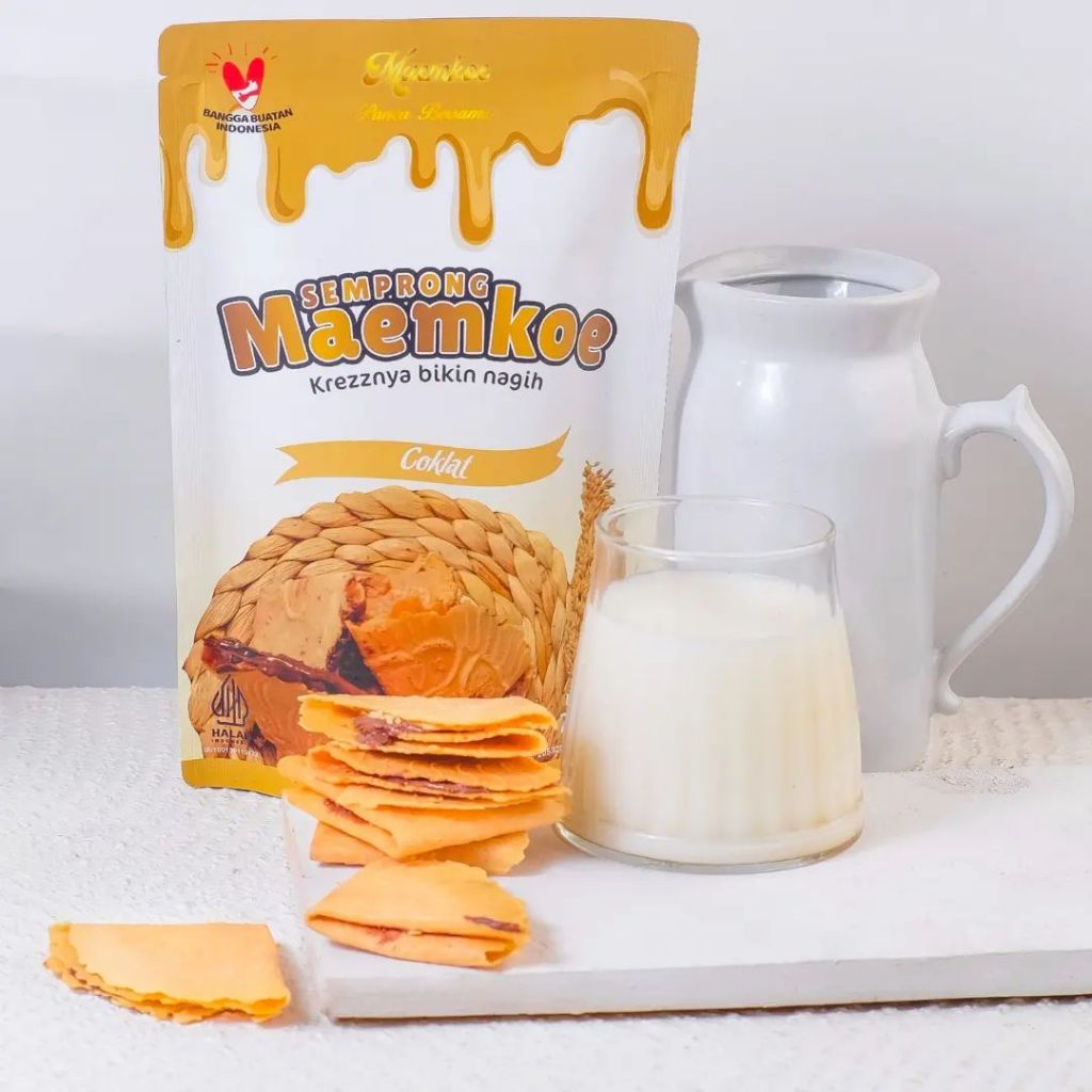 

Kue Semprong Krezz isi Coklat-Nutella-Greentea Merk Maemkoe 75gr (Besar)