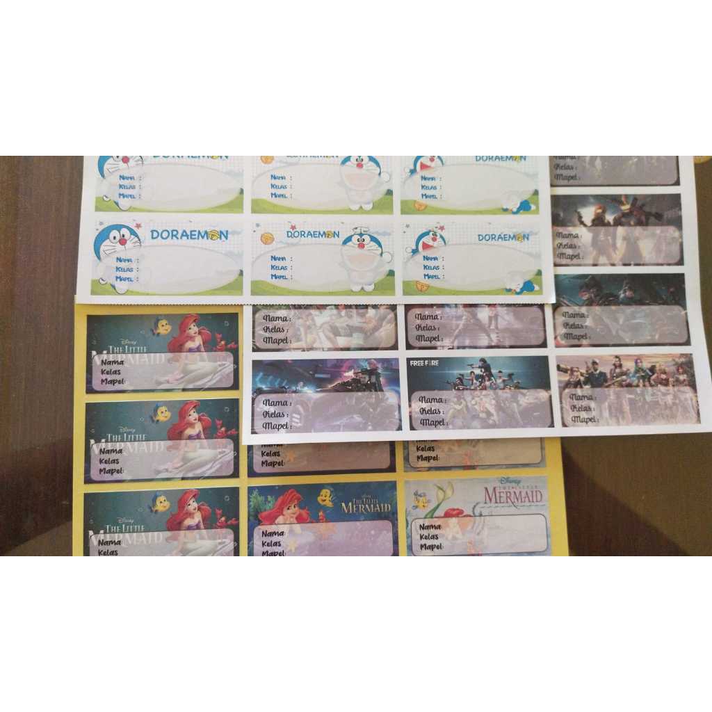 

STIKER BUKU MAPEL 1 PACK | BISA REQUEST DESAIN DAN FOTO