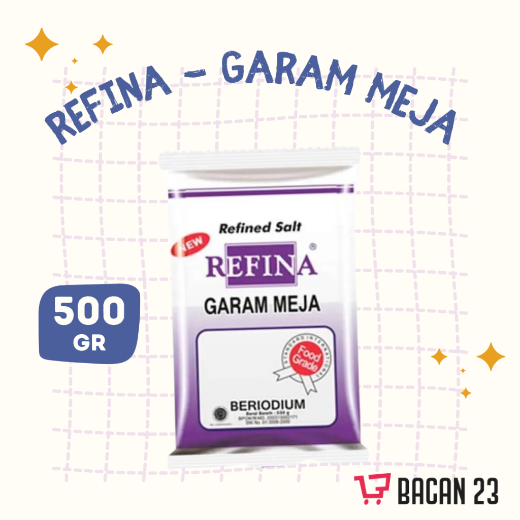 

Garam Refina ( 500 gr ) / Garam Halus / Bacan 23 - Bacan23