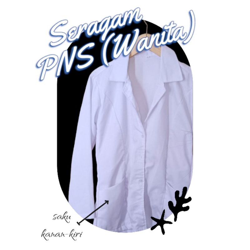 seragam pns/putih wanita - size S