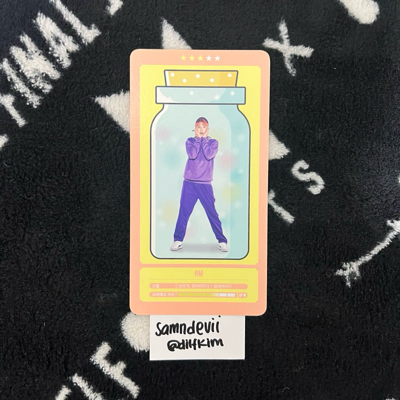 BTS MUSTER 4th HAPPY EVER AFTER HEA CLOUD CARD RM NAMJOON NAMU