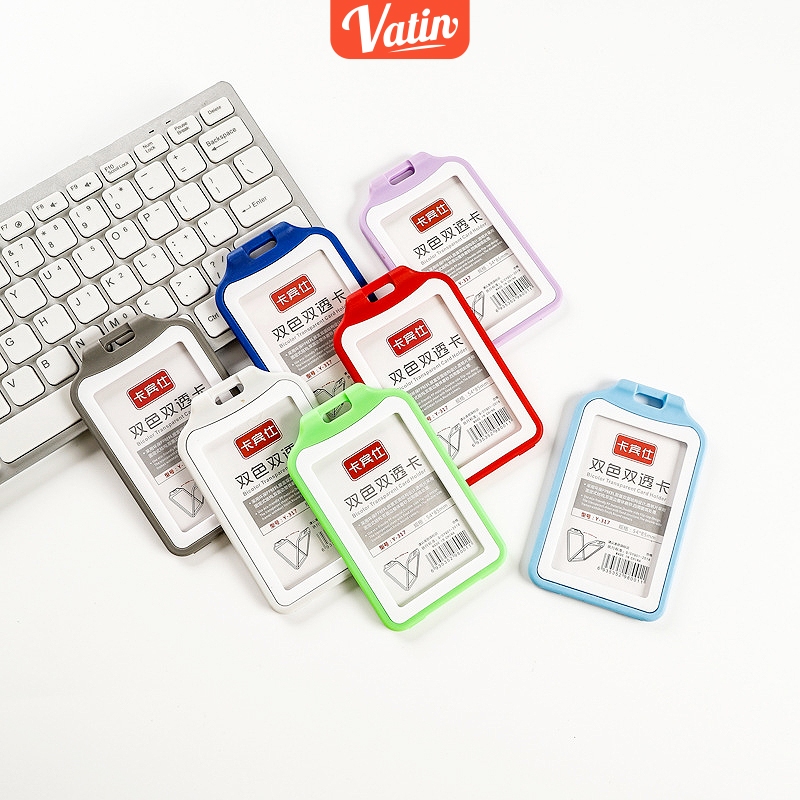 

Gantungan kartu id Card aesthetic/Tali nama tag di card gantungan name tag Name Tag ID Card Holder-Vatin_Shop