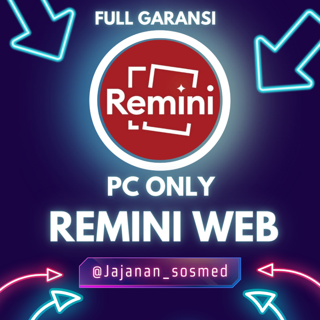 Remini PRO 1 Tahun Premium Legal 100% Private Remini pro