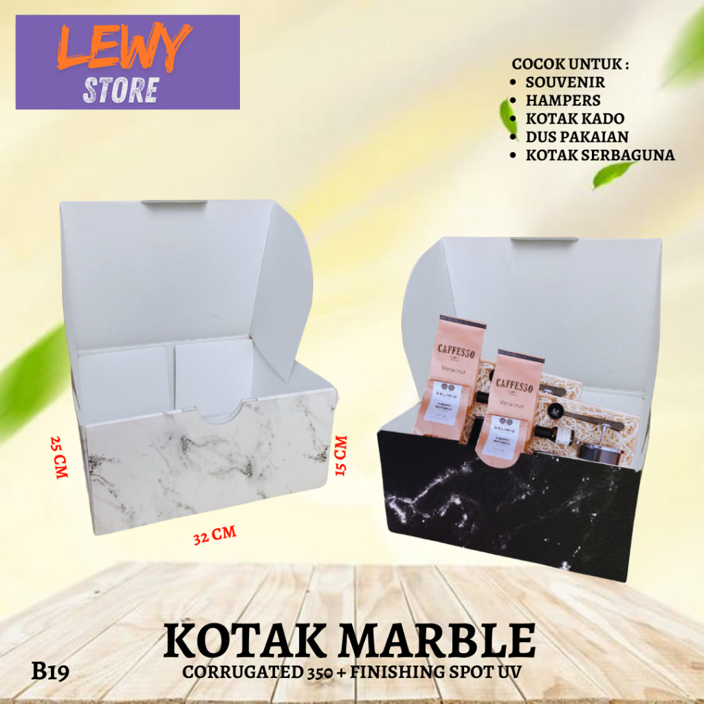 

Box Kado / Kotak Hampers / Kotak Jumbo / Serbaguna / Box Sepatu / Gift Box / Box Hadiah / Uk.32x25x15 / B19/hitam/putih