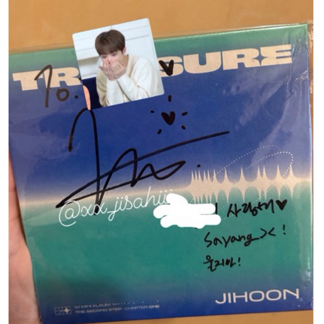 SIGNED JIHOON DIGIPACK [OFFICIAL]  signed album treasure jikjin era