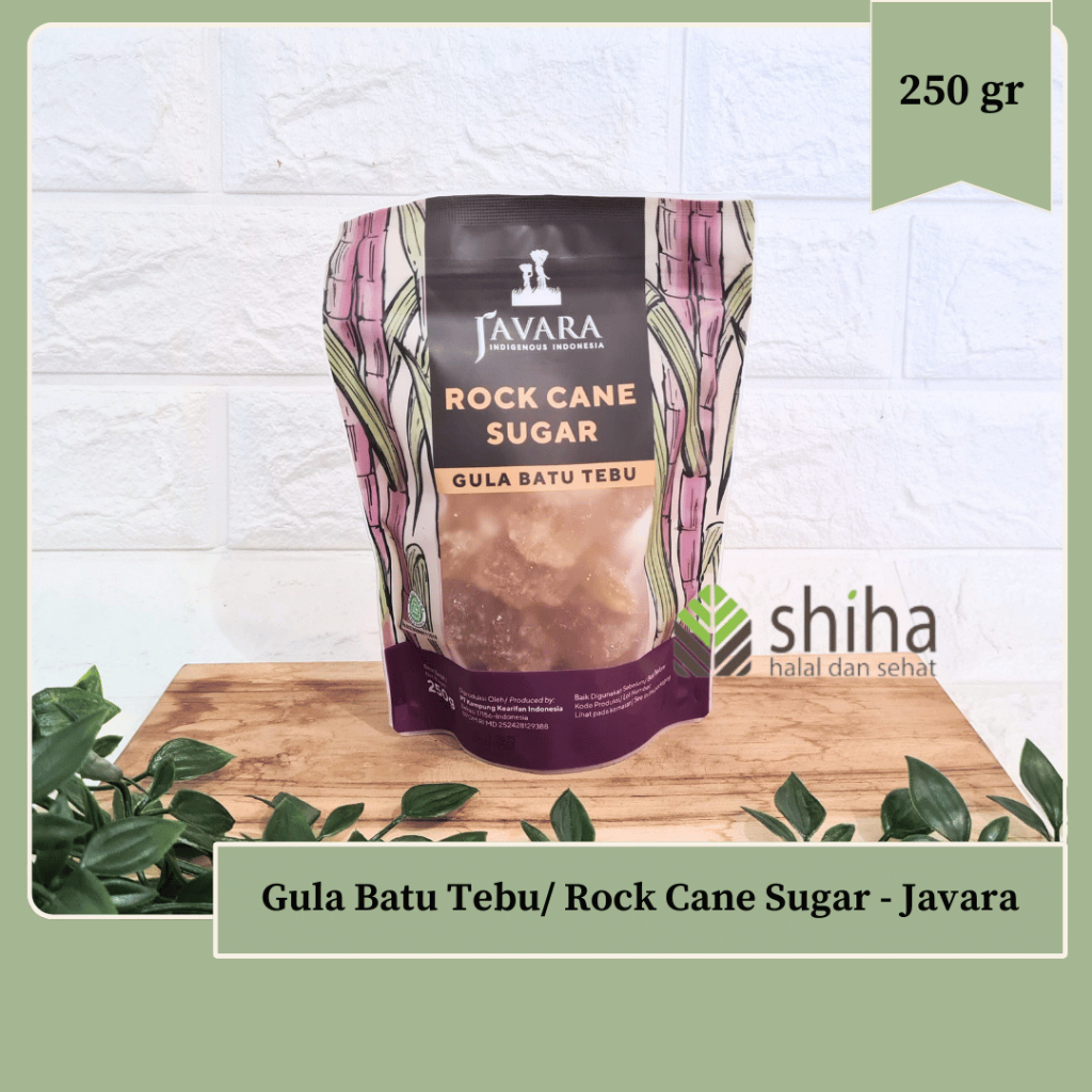 

Gourmet Rock Cane Sugar Javara Gula Batu Tebu 250gr | Warung Shiha