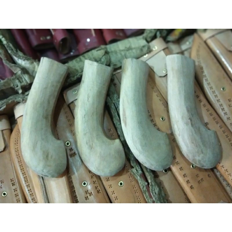 Gagang Pisau Kayu Jambu Tampa Keling, Kayu Keras & Kuat