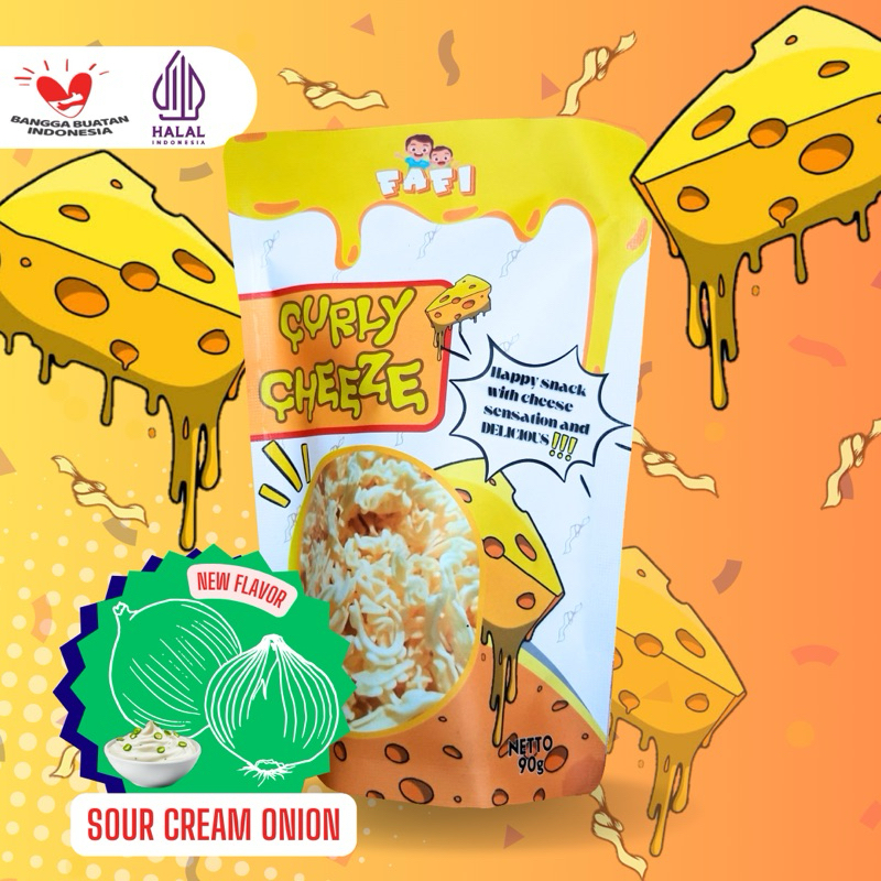 

CURLY CHEEZE SOUR CREAM ONION NEW FLAVOR KEMASAN POUCH BY FAFILAND/KERIPIK KEJU/STICK KEJU KRITING KRIWIL/KEJU PREMIUM/SNACK KEJU/CAMILAN KEJU/JAJANAN VIRAL/SNACK VIRAL/SNACK TRENDING
