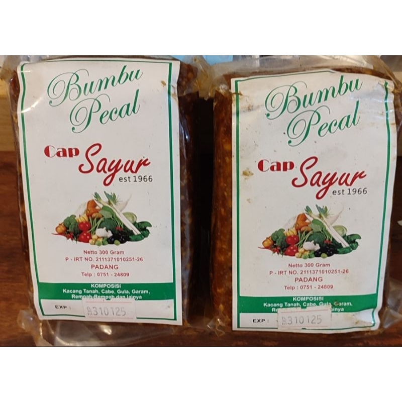 

bumbu pecal Cap Sayur asli Padang 300 gram