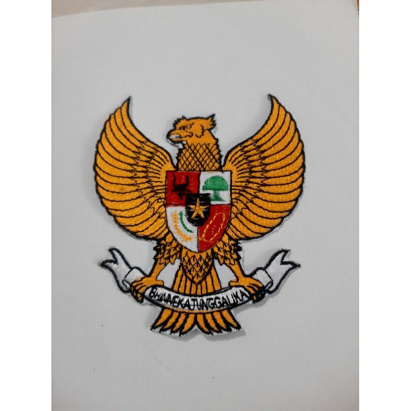 bordir logo garuda besar