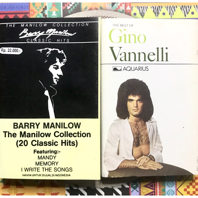 KASET PITA BARRY MANILOW DAN GINO VANNELLI SEPAKET