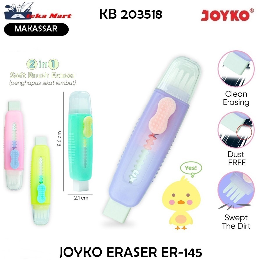 

[1 PCS] JOYKO ERASER + KUAS ER-145 PENGHAPUS