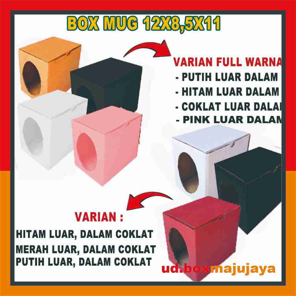 

PAKET 10 PCS Box 12x8,5x11 Cm Polos / Dus Mug Souvenir Gelas / Kardus Mug Kotak