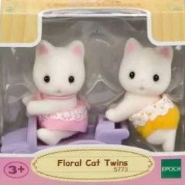 Floral Cat Twins Sylvanian Families