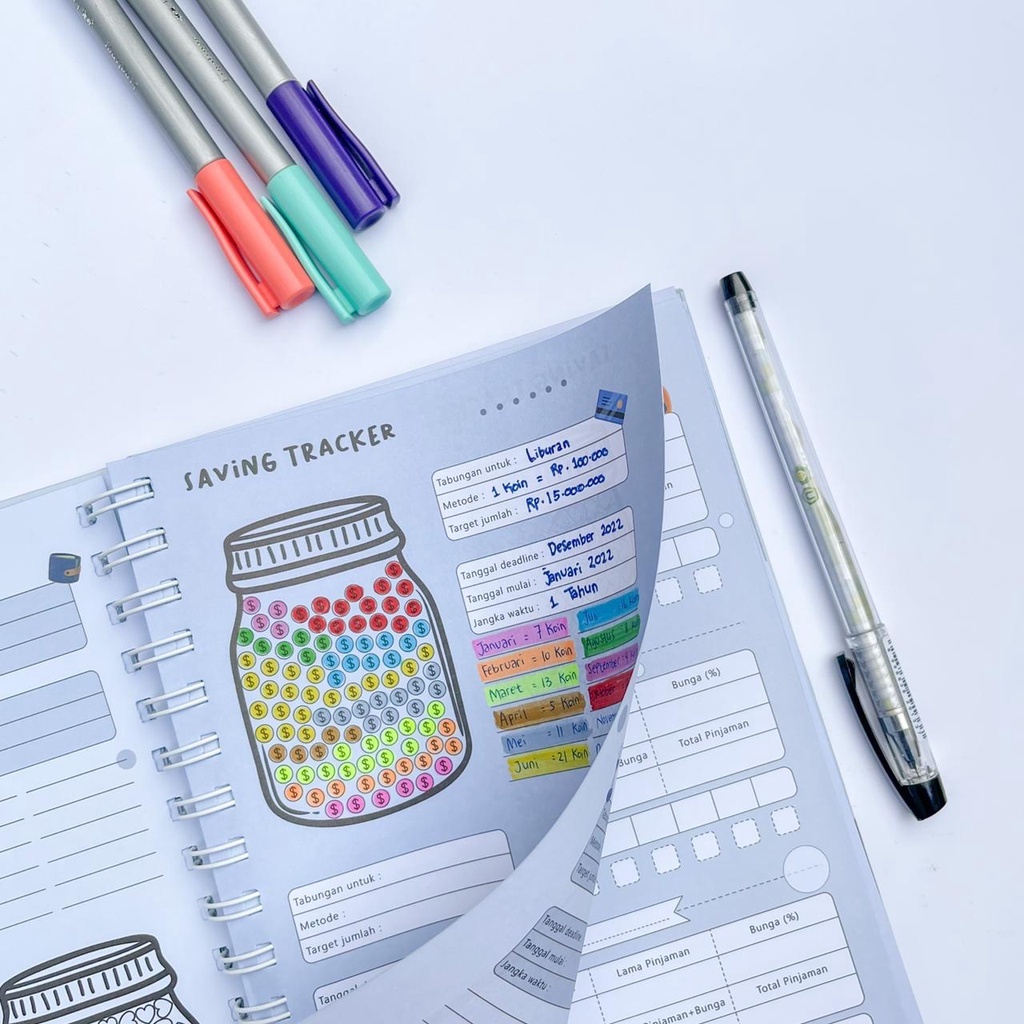 

Financial Planner / Financial Journal / Notebook Budget Planner / Buku Pengatur Keuangan / Buku Perencanaan Keuangan - Giftstories.Bandung