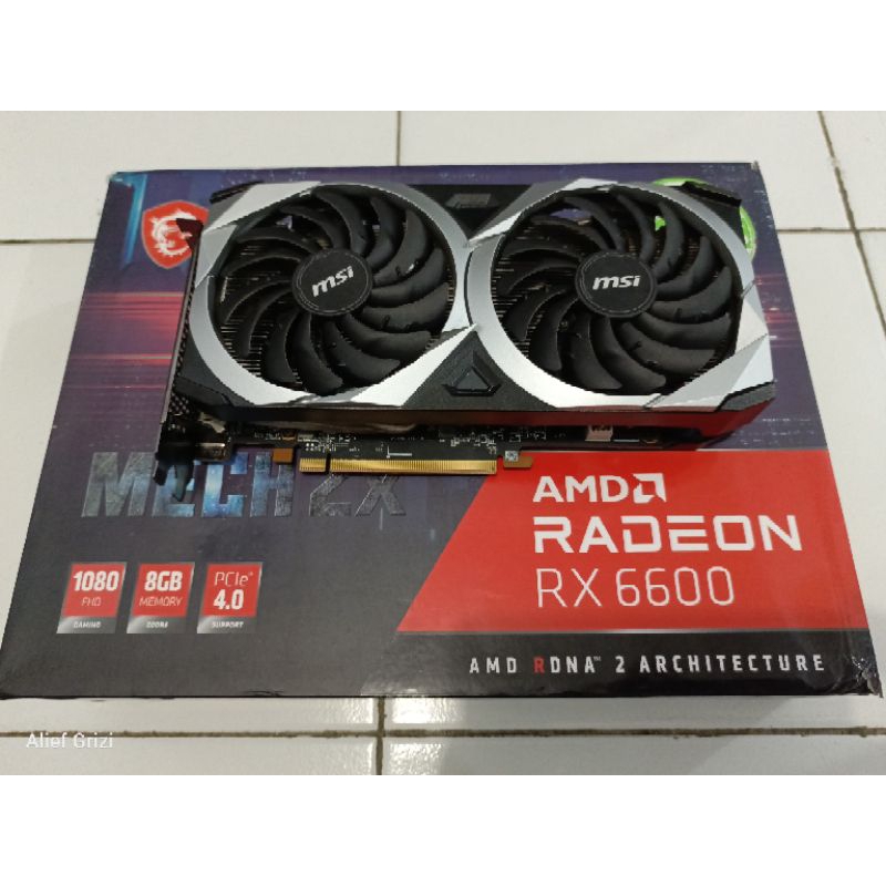 VGA MSI RX 6600 8GB MECH 2X SECOND GOOD CONDITION LIKE NEW EX GAMING