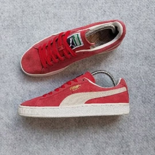 Sepatu Bekas Puma Suede Red White