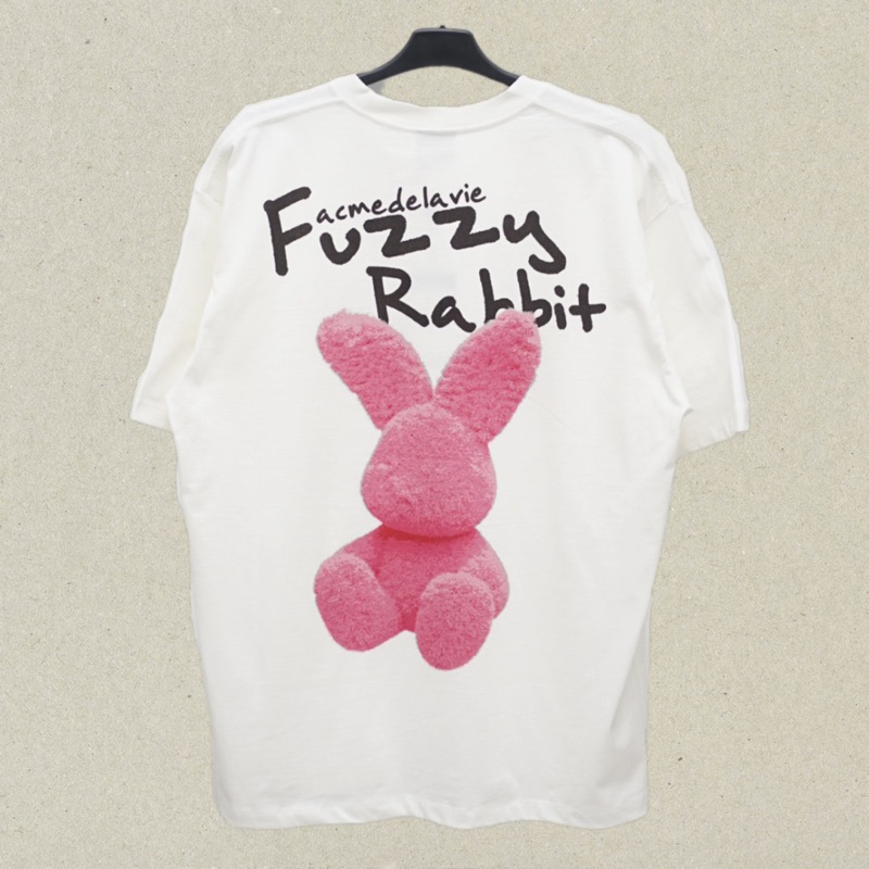 Adlv Acme De La Vie Fuzzy Rabbit Tee in White Kaos Pria dan Wanita Original Hype