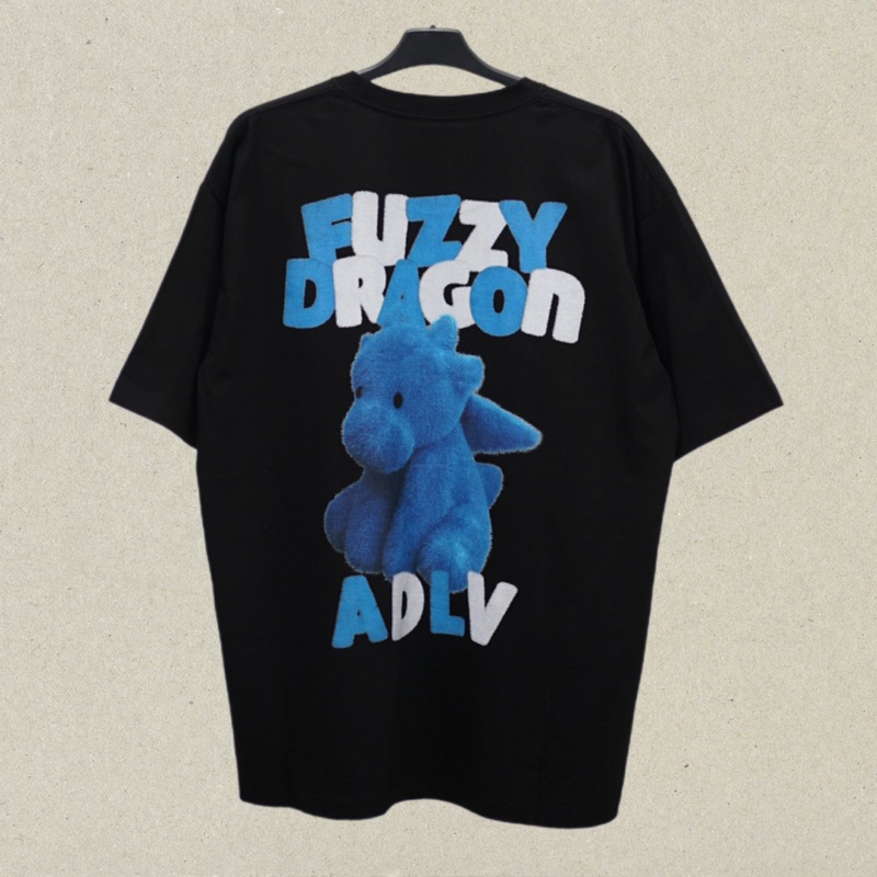 Adlv Acme De La Vie Fuzzy Dragon Tee in Black Kaos Pria dan Wanita Original Hype