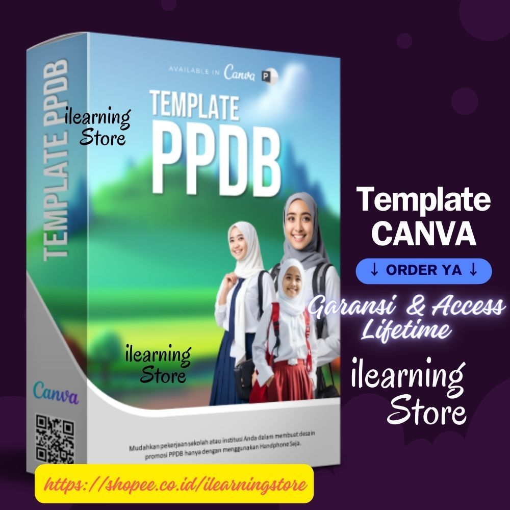 [CANVA 04] Template PPDB Canva + PPT + Total 100++ Penerimaan Peserta Didik Baru SD, SMP dan SMA