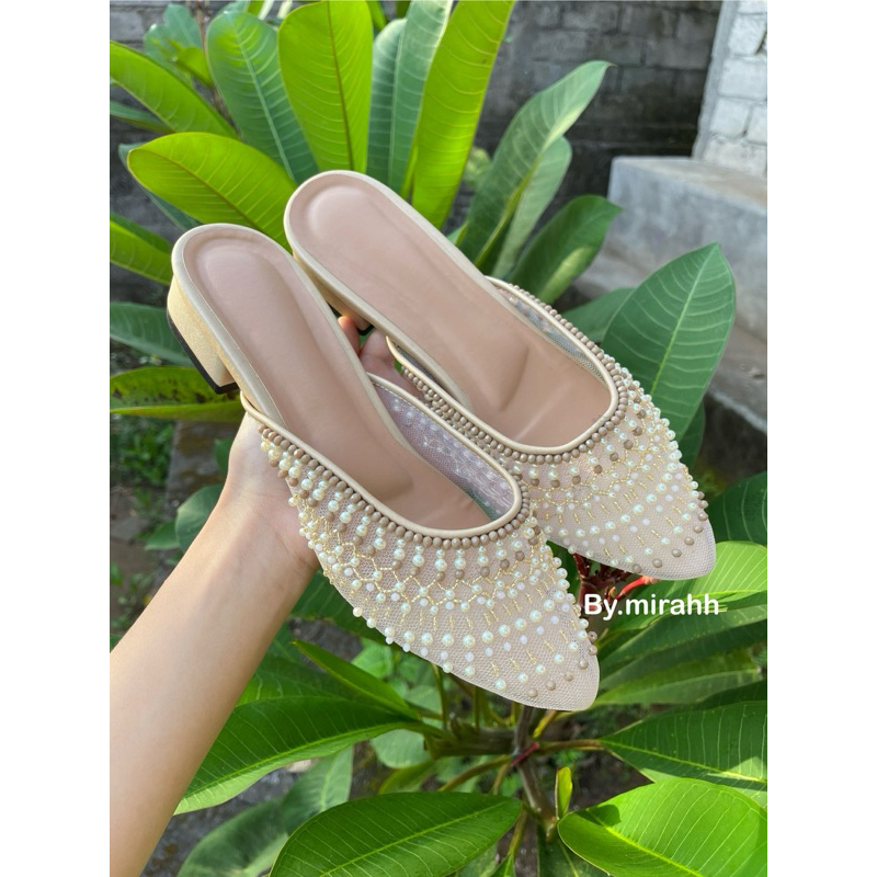 Wedding Shoes Full Payet Terbaru / Selop pengantin / sepatu wanita