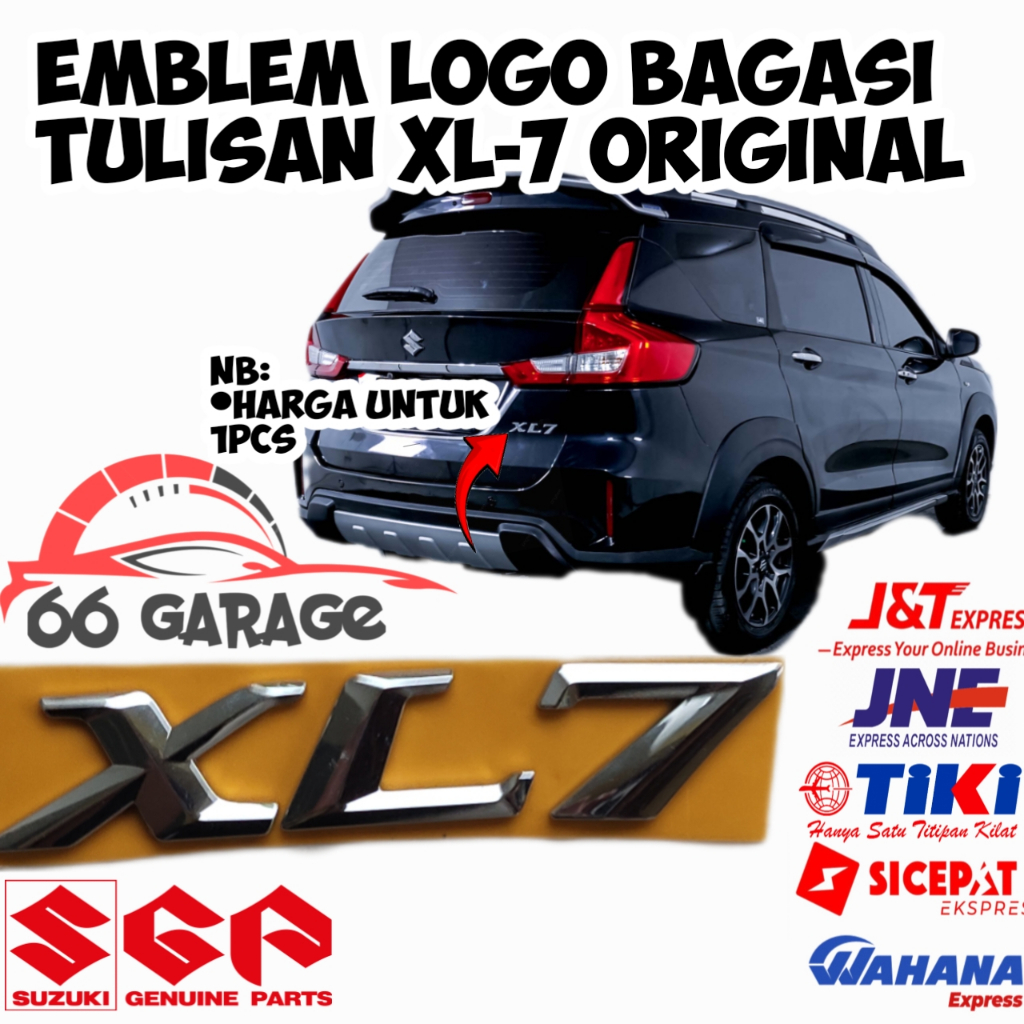 Logo Emblem Bagasi Tulisan xl7 Original / Logo Suzuki XL-7
