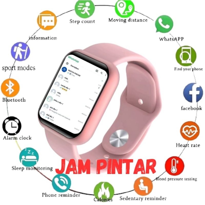 SMARTWATCH ANDROID 4g IP67 Y68 JAM TANGAN PINTAR ANTI AIR PRIA Wanita WHATSAPP