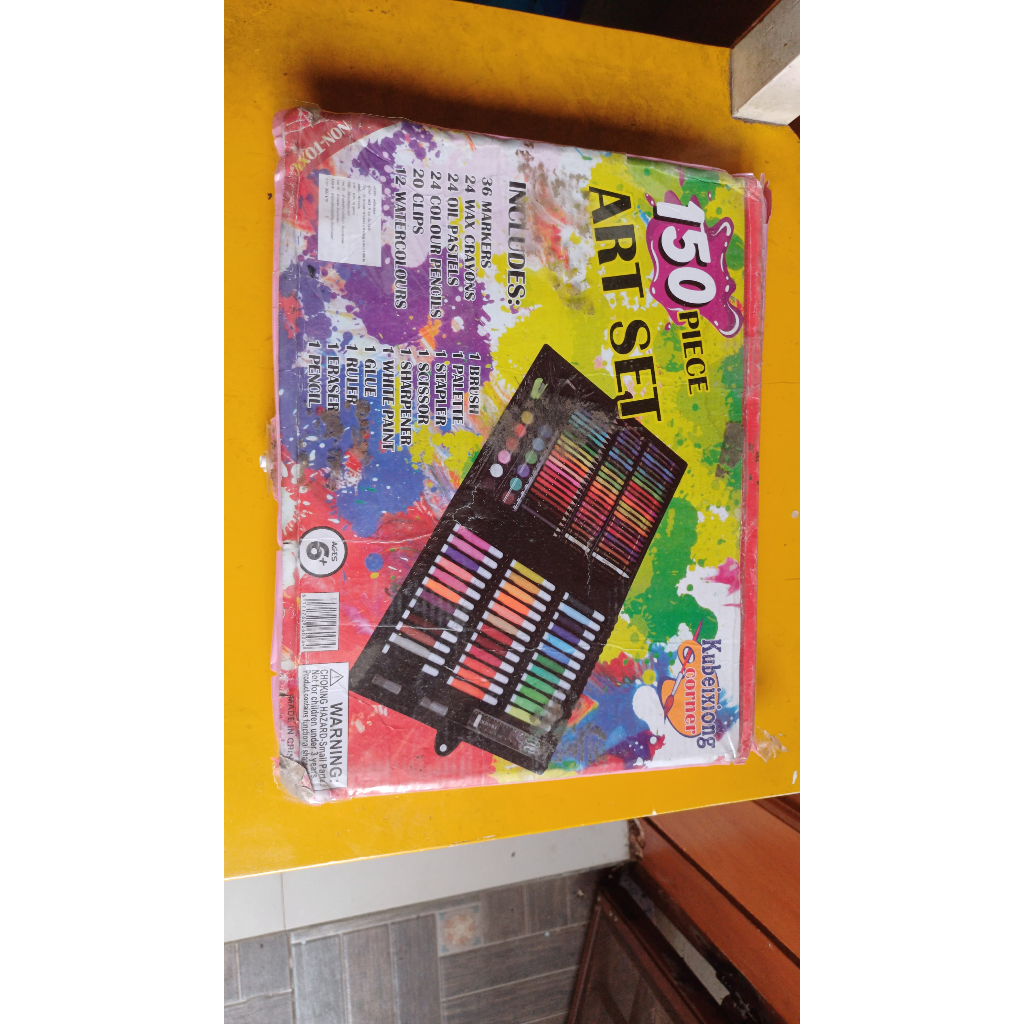 

Art set anak crayon pensil warna sekolah menggambar mewarnai minus beberapa sudah hilang