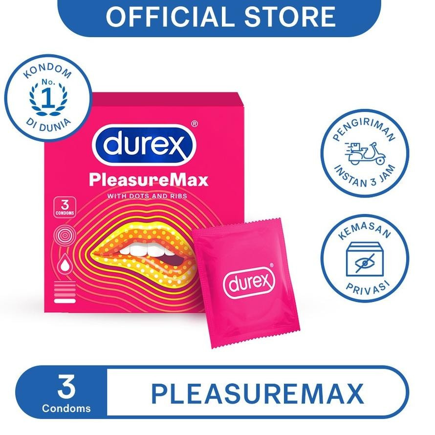 Kondom Durex Pleasure Max 3pcs Kondom Gerigi + Dotted Pleasuremax