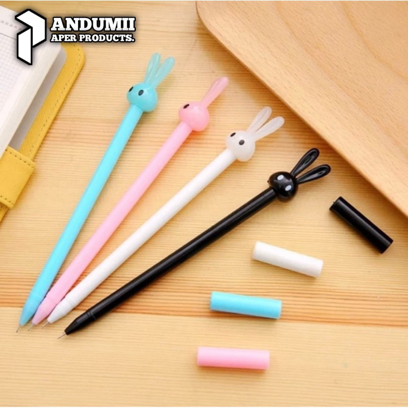 

Pulpen Pena Bentuk Karakter Bunny Lucu Unik Bolpen Karakter Pulpen Karakter Kepala Kelinci Gel Imut Pulpen Gel Pena