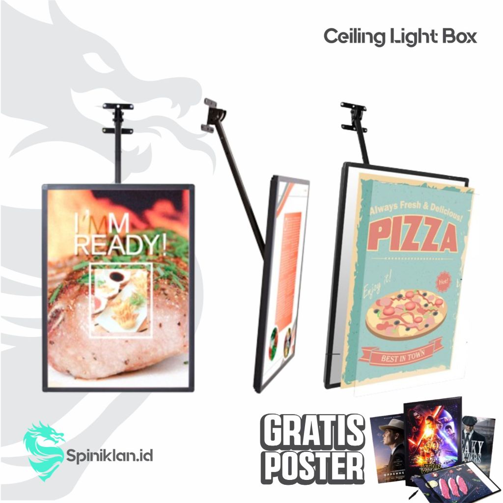 Ceiling Light Box /Cafe Menu Board BRACKET /LED Signboard /Light Board /LED Light Box /LED Display S