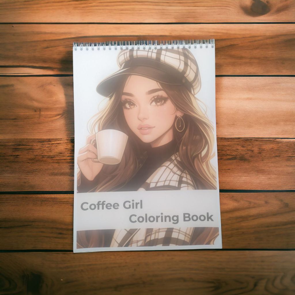 

Coloring Book Coffee Girls Editon - Buku Mewarnai Dewasa, Coloring Book for Adult